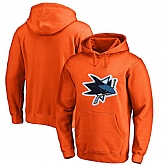 San Jose Sharks Orange All Stitched Pullover Hoodie,baseball caps,new era cap wholesale,wholesale hats